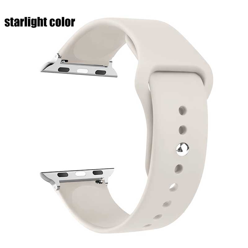 Silicone Band For Watch Strap 44mm 45mm 40mm 41mm 42-38mm 45 Mm Sport Bracelet Iwatch Series 8 7 6 5 4 3 SE 9 Ultra 2 49mm