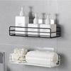 No Drill Bathroom Storage Rack Iron Corner Shower Shelf Durable Shower Organizer  Bathroom