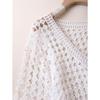 New Short Cotton T-Shirt Women Knitting O-Neck Hollow Summer Style Basic Tops Tees Loose Clothing