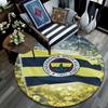 Fenerbahce Players Pattern Round rug,Carpet Rug for Living Room Bedroom Playroom ,Non-slip Floor Mat,Holiday Gifts and Birthday Gifts.