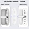 3Pcs/Set For AirPods Max Silicone Protective Case Cow Pattern Earmuff Sleeve Headband Cover Ear Cushion Cover