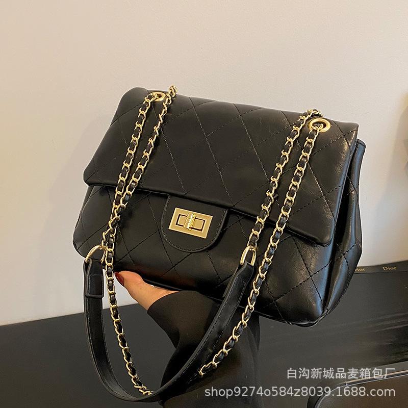 Internet celebrity explosion chain small bag women's bag 2025 new trendy texture large capacity shoulder bag fashion messenger bag