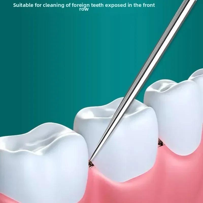 Set de scobitori din oțel inoxidabil Ață dentară Scobitori reutilizabile Scobitoare portabile Ață dentară Curățare dinți Curățare orală