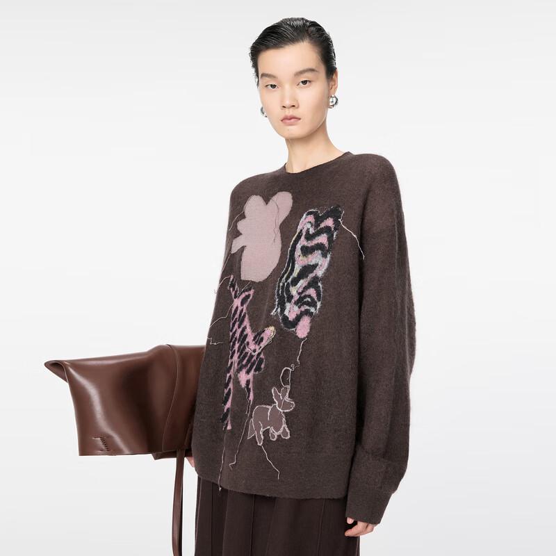 JNBY Women's Winter Mohair Blend Knit Sweater