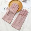 Semi-fingered Summer Sunscreen Gloves for Women Driving UV Resistant Anti-slip Thin Cotton Gloves