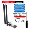 NFA765 Dual-Band AX6000 WiFi 6E & Bluetooth 5.2 Desktop PCIe Wireless Network Card