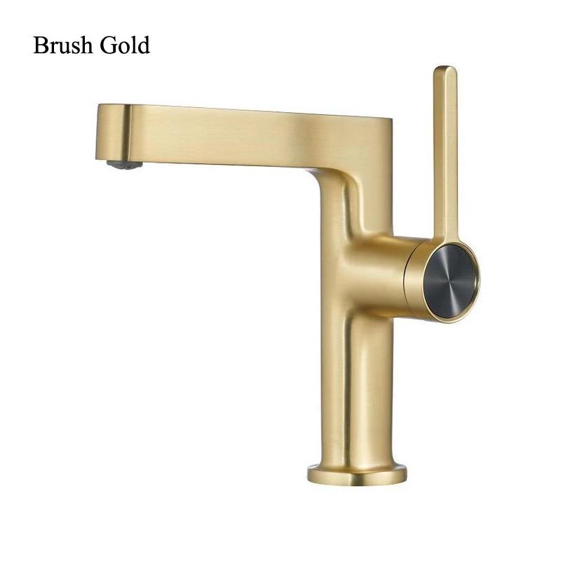 Basin Faucet Bathroom Washbasin Water Mixer Taps Hot Cold Water Basin Sink Tap Bathroom Faucet Tap Gold Black Chrome Faucet
