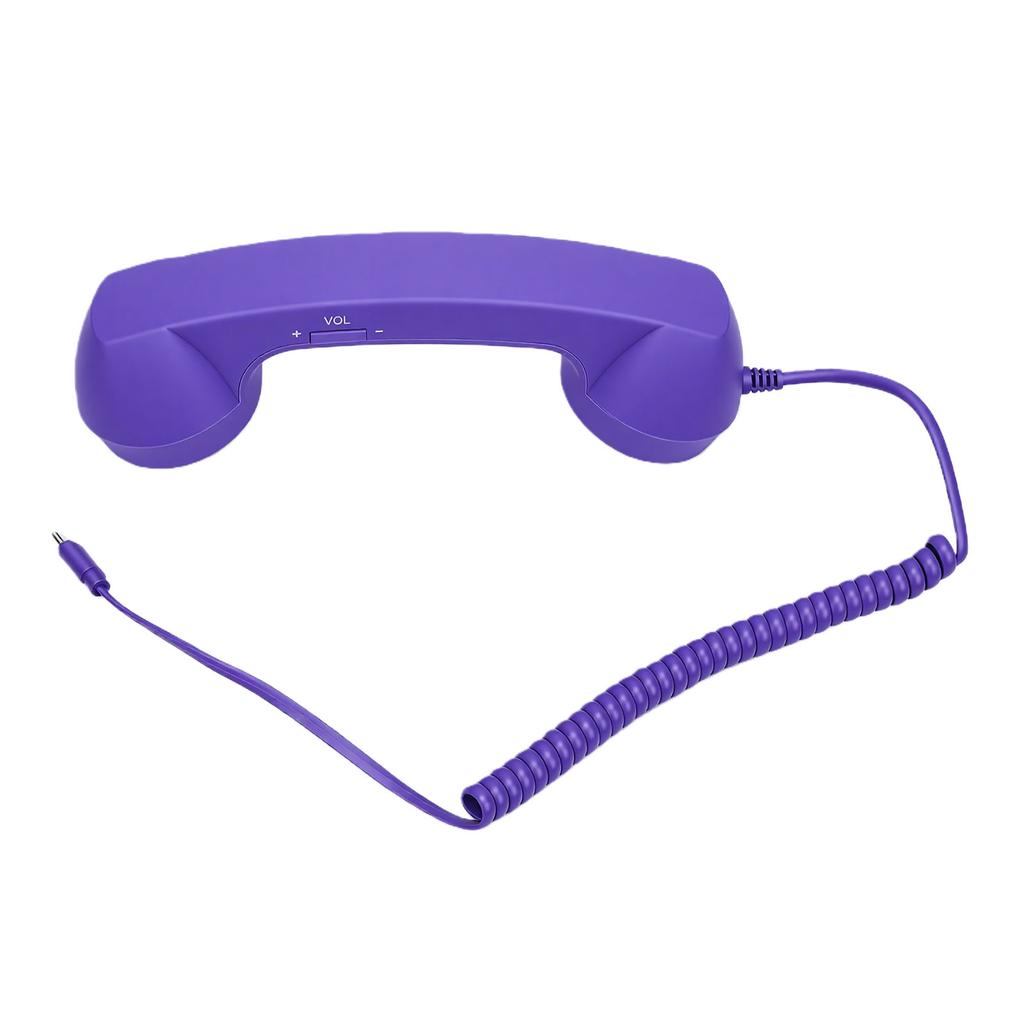 Retro-Telefonhörer Typ C Vintage Kabelgebundener Handheld-Handy-Empfänger mit Lautsprecher und Mikrofon für Mobiltelefone