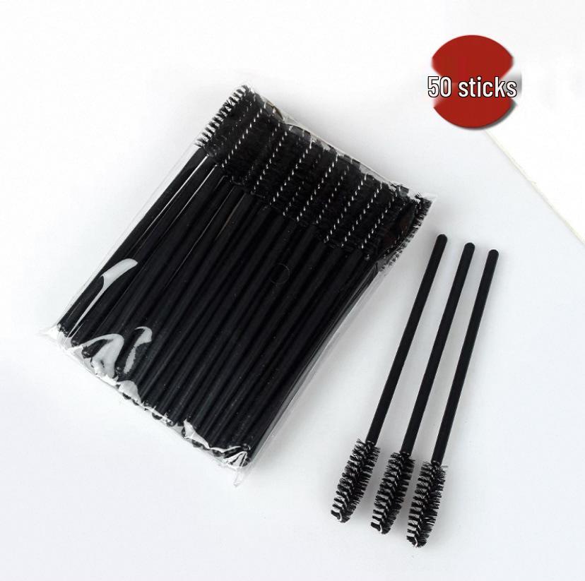 Сверхтонкая одноразовая щеточка для ресниц и бровей со спирально изогнутой головкой