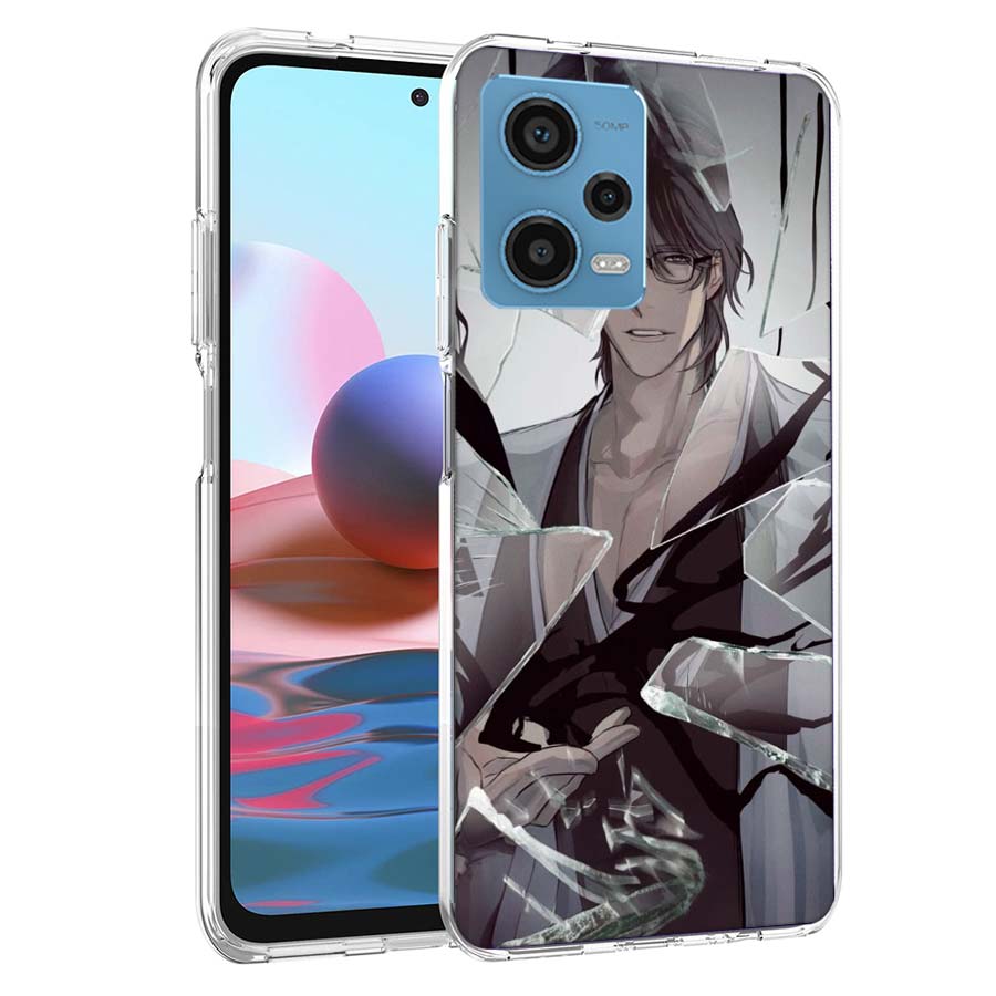 Bleach Aizen Sousuke Phone Case For Redmi Note 13 12 14 15 Pro Plus 13R 11 11T 11E 11S 10 Pro 10S 9 9S Cover Cell Clear TPU Capa