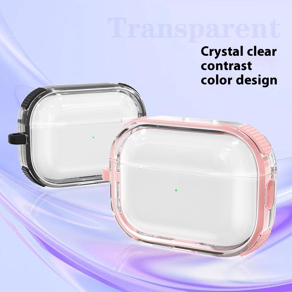 Apple AirPods Pro tokhoz karabinerrel, kontrasztos színű TPU fülhallgató védőtok