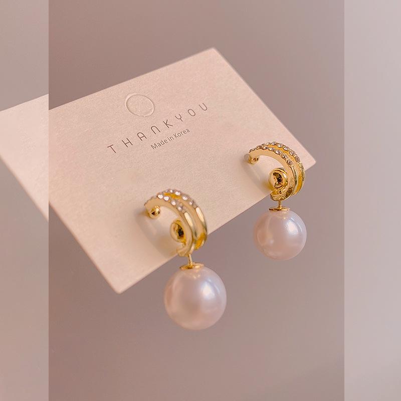 Cercei Lungi Coreeni cu Ciucuri și Perle - Cercei Eleganți de Lux pentru Femei