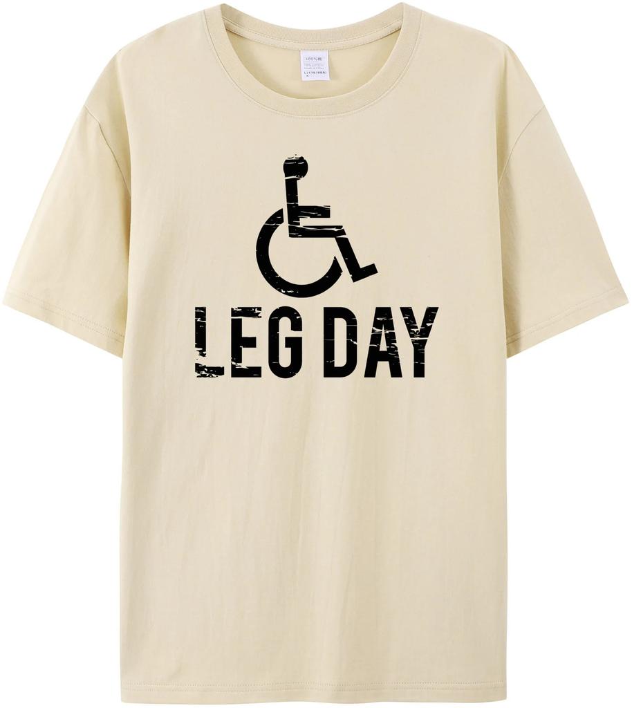 Leg Day Graphic Novelty Sarcastic Funny T Shirts High Quality 180GSM 100% Cotton Cool Top Tees