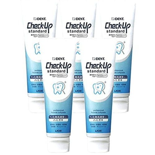 

Lion Dent Check-Up Standard Fluoride 1450 ppm, 135g x 5 packs