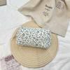 53174 Blue Begonia Cosmetic Bag Large Capacity Storage Bag Going Out Portable Travel Bag Handbag Wash Bag