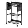 Carrito Organizador de Herramientas de 4 Niveles con Ruedas 150 lbs Carrito de Garaje para Taller