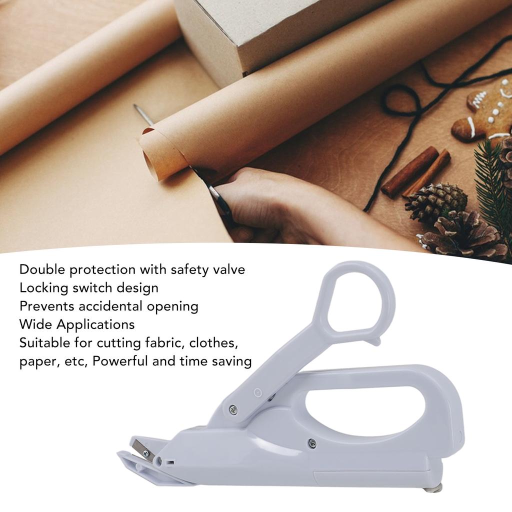 Electric Scissors Battery Operated Cordless Safe Mini Handheld Automatic Scissors Shears for Fabric Paper Cutting