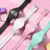 LED Digitales Smart-Silikon-Armband für Kinder mit Lauf-Schrittzähler Stilles Armband Kinder
