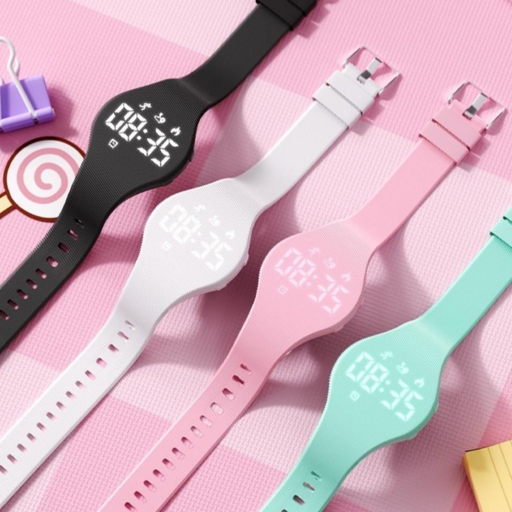 LED Digitales Smart-Silikon-Armband für Kinder mit Lauf-Schrittzähler Stilles Armband Kinder