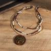 GemChic Donna Nuovo Vintage Lega Perline Collana Set Catena Etnica Cool Hip Hop Moda Compleanno Natale Gioielli Regalo