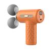 Dual-Head Fascia Gun: Compact Muscle Massager with LED Display for Neck and Spine Relaxation