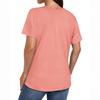 Women's  Round Neck Solid-color Short-sleeved Pullover T-shirt Top
