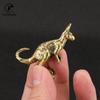 Vintage Brass Kangaroo Figurines Miniatures Tea Pets Crafts Desktop Small Ornaments Animal Statue Home Decors Accessories Gifts