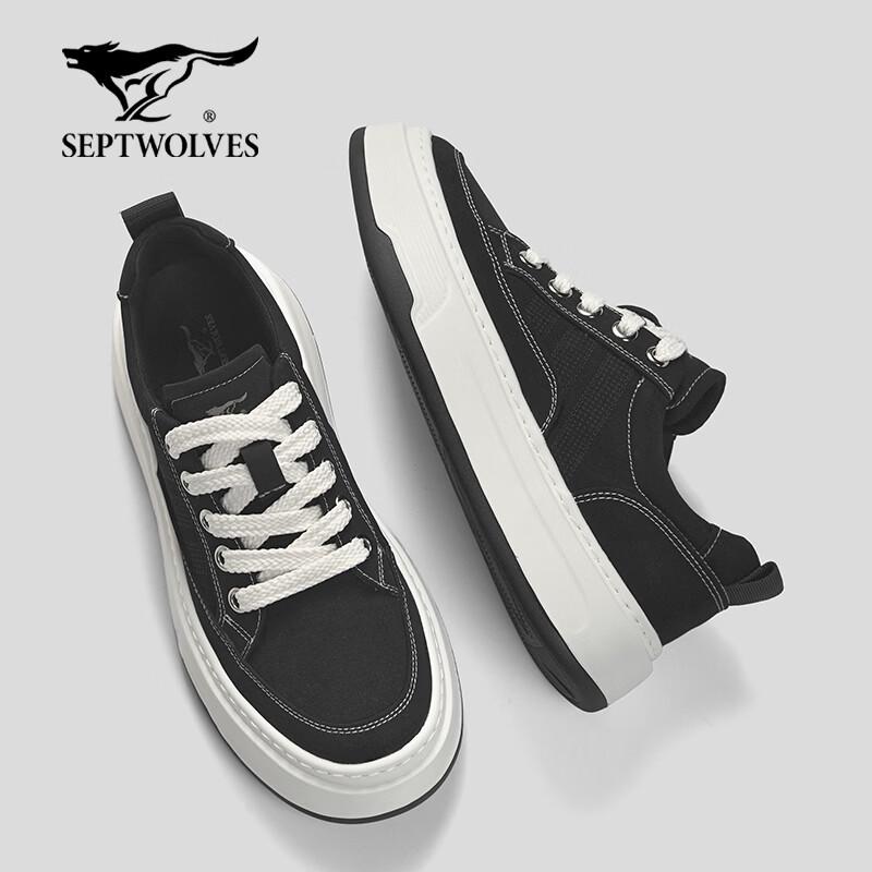 Qipilang Men s Lightweight Breathable Platform Canvas Shoes 42