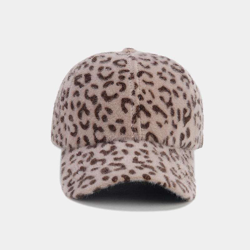 European and American Fashion Trends, Leopard Print Baseball Caps, Female Face Caps, Outdoor Sunscreen Visors, Warm Hats, Tide