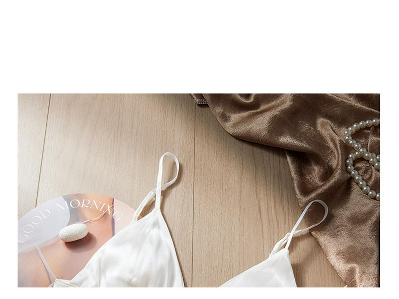 2025 Silk Wireless French Triangle Bra - Breathable, Comfortable Summer Underwear for Women, Japanese Style