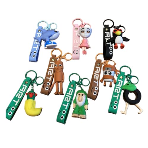 

Mrsderi 8-Piece Italian Brain Lot Keychain, 3D 3D Figures, New Characters, Tuntuntunsurful, Moe Merchandise, Internet Meme, Mini Figures, Tralarello &