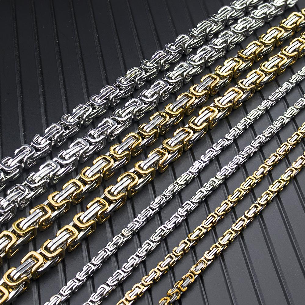 Titanium Steel Emperor Chain Men'S Zhanting Stainless Steel Necklace Domineering Men'S Keel Chain Return Chain