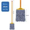 Vintage-style Cotton Mop with Plastic-coated Handle - Ideal for Schools, Properties, and Large Floor Areas.