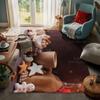 House entrance carpet Home door mat Living Room Bath Foot bathroom non-slip water absorption rugs bath Merry Christmas winter