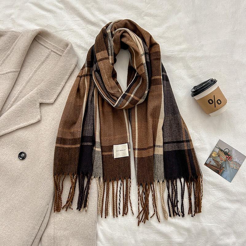 Junbie Graphene Heated Plaid Winter Scarf