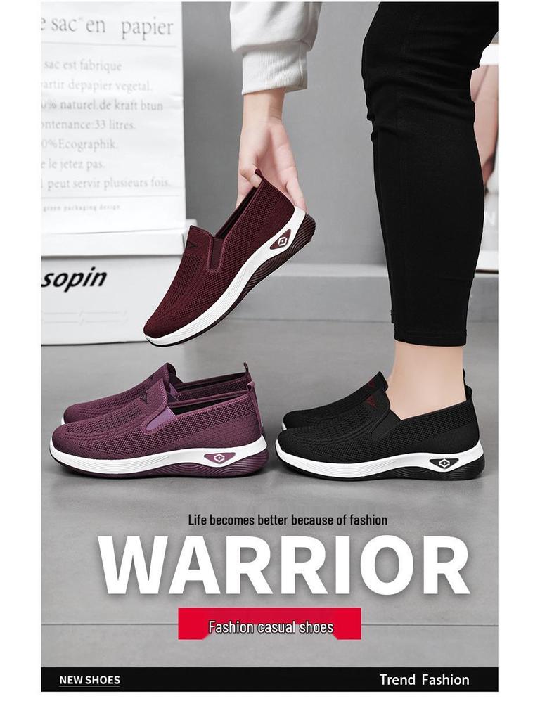 Jinshiyuan Women's Plus Size Soft Sole Comfort Shoes for Middle-Aged & Elderly