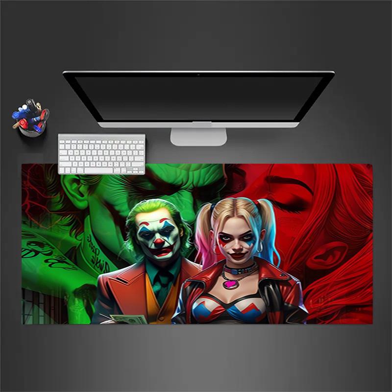 1pc Joker and Harley Quinn Computer Pad with Vibrant Print, Mouse Pads for Desk 095