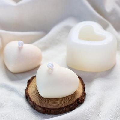 Stampo in silicone 3D a forma di cuore d'amore, regalo di San Valentino, stampo per candele fai da te, aroma, gesso, casa romantica