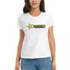 Women TShirt Rockstar Energy Drink Summer Short Sleeve Tees Crew Neck Cotton T Shirts Clothes Tops Streetwear