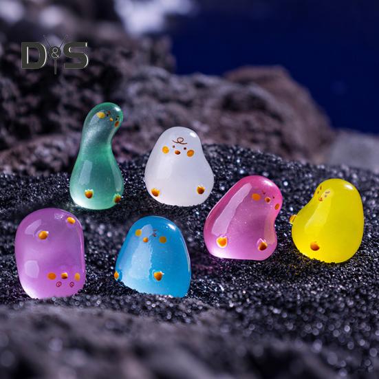 12 Stück Mini-Enten-Ornamente, im Dunkeln leuchtende Entenfiguren aus Kunstharz, Miniatur-Entenstatuen für Heimwerkerarbeiten, Miniatur-Landschaftsdekoration