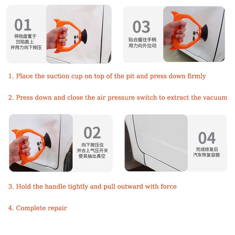 Car Dent Puller Suction Cups Auto Body Dent Removal Tools Strong Suction Cup Car Repair Kit Accessories