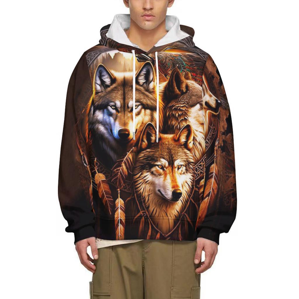 Personality Animal Wolf 3D Print Hoodies Sweatshirts Men/Women Fashion Streetwear Harajuku Hoodie