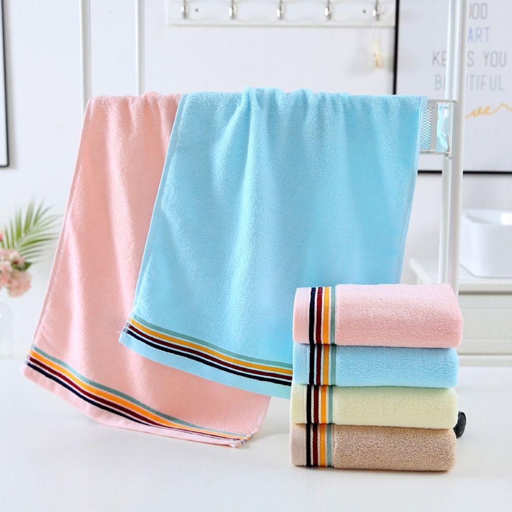

2Pcs 34x74cm Bath Towel Cotton Hand Towel Swimming Bathrobe Sports Towel Kid