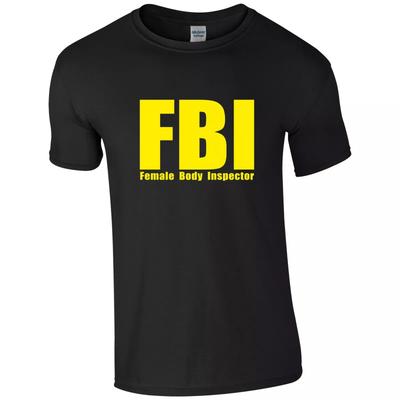 Fbi Tişört Kadın Vücut Müfettişi Üst Şaka Gimmick Tişört