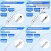 6Pieces Professional Appliance Cleaning Nozzle With Straight/Bent Tip For Hard To Access Place in Washing Machines