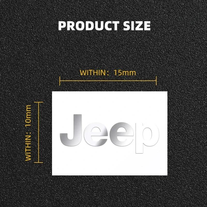 3D Metal Car Decoration Sticker Badge Decal Auto Accessories For Jeep Grand Cherokee Wrangler JK Gladiator Compass Renegade AKX1
