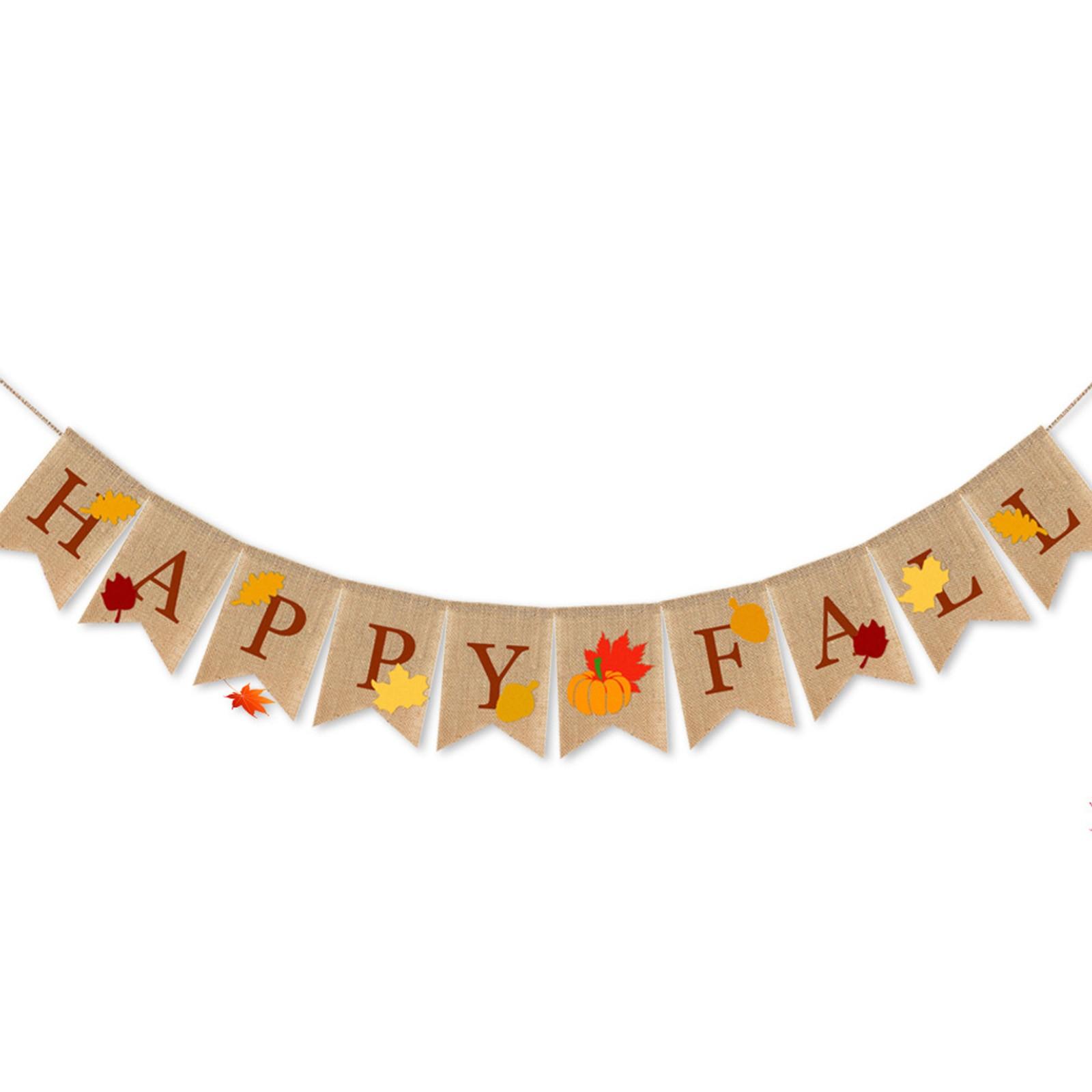 

Флаг на День благодарения Баннер Праздничное украшение для вечеринки Украшения для дня рождения One Size коричневый