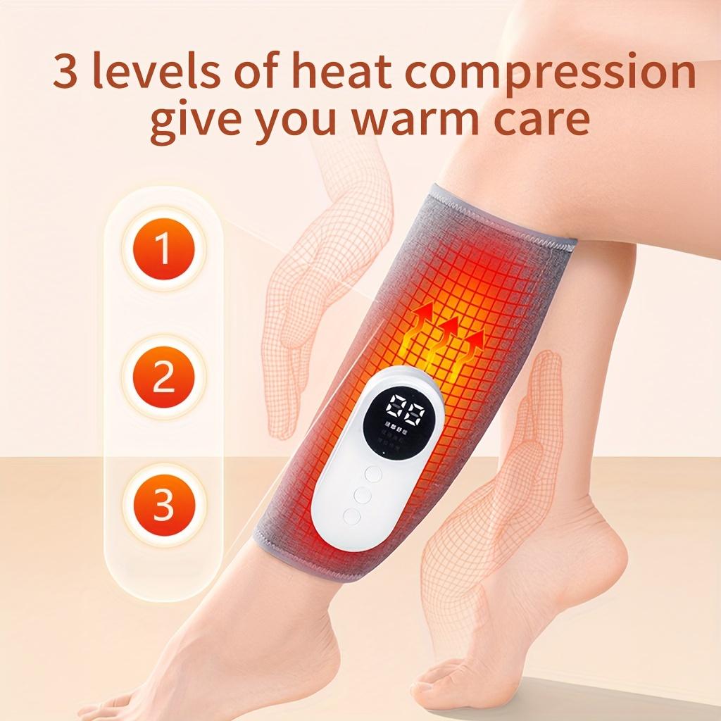 1 Pc Electric Leg Massager, Charging Calf Air Compression Massager With Heat For Foot, Leg, Thigh And Knee, Cordless Leg Massager