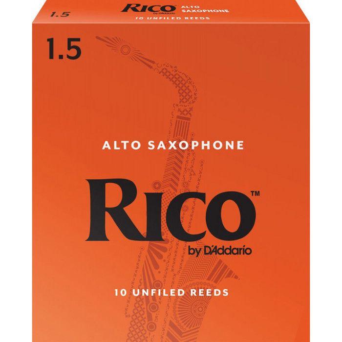 10 anches Rico Orange Saxophone alto force 1.5