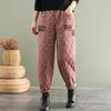 Pantaloni Harem Invernali da Donna a Vestibilità Larga Ispessiti Caldi e Casual per Mamme di Mezza Età